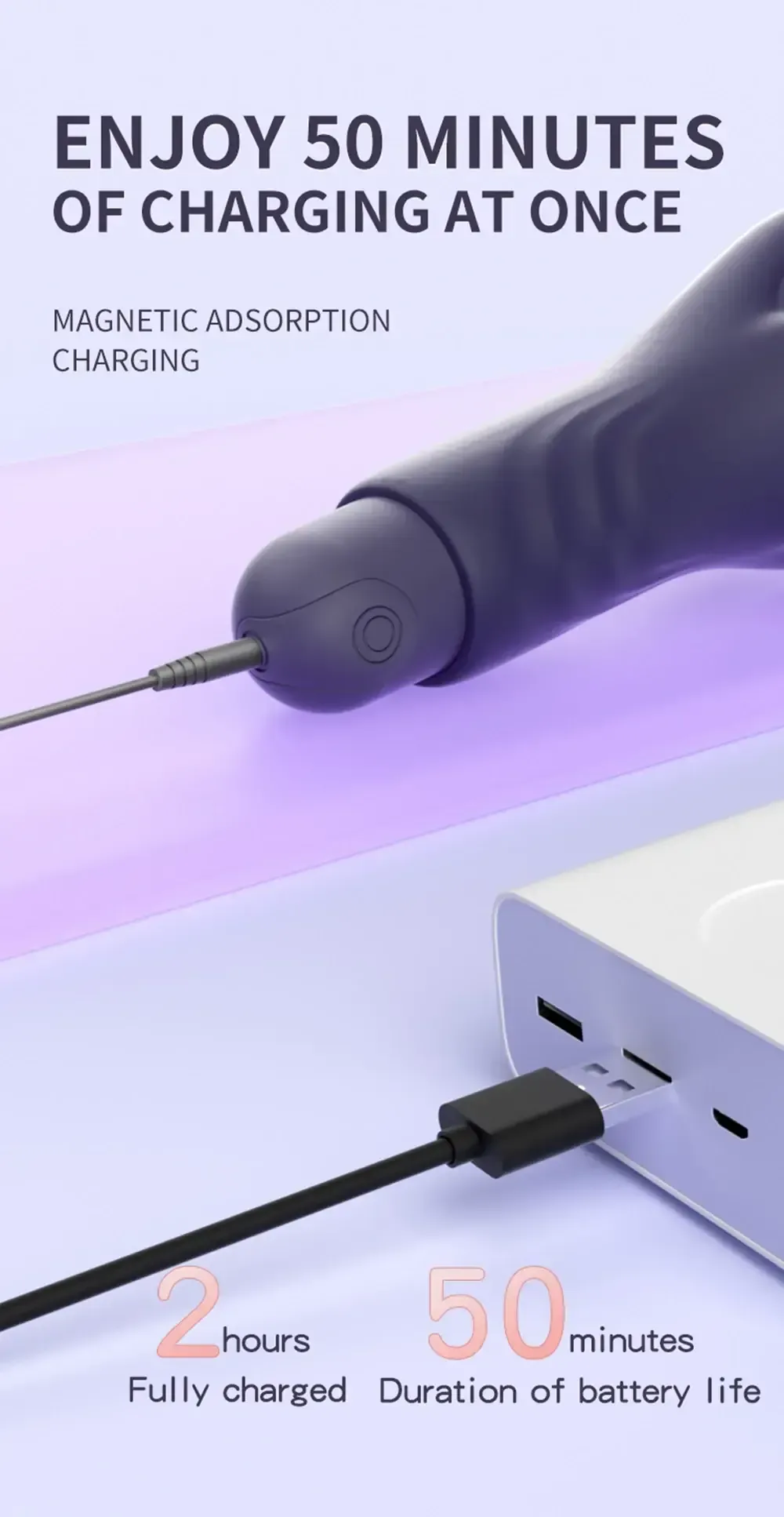 vibrateur silicone 10 frequences