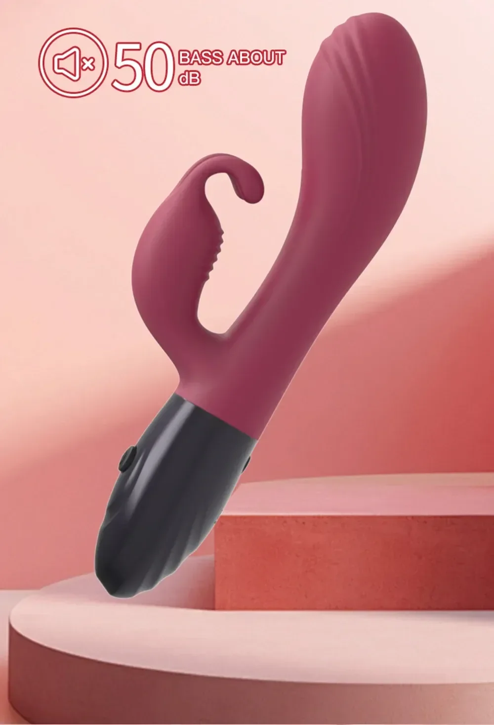 vibrateur silicone medical double moteur