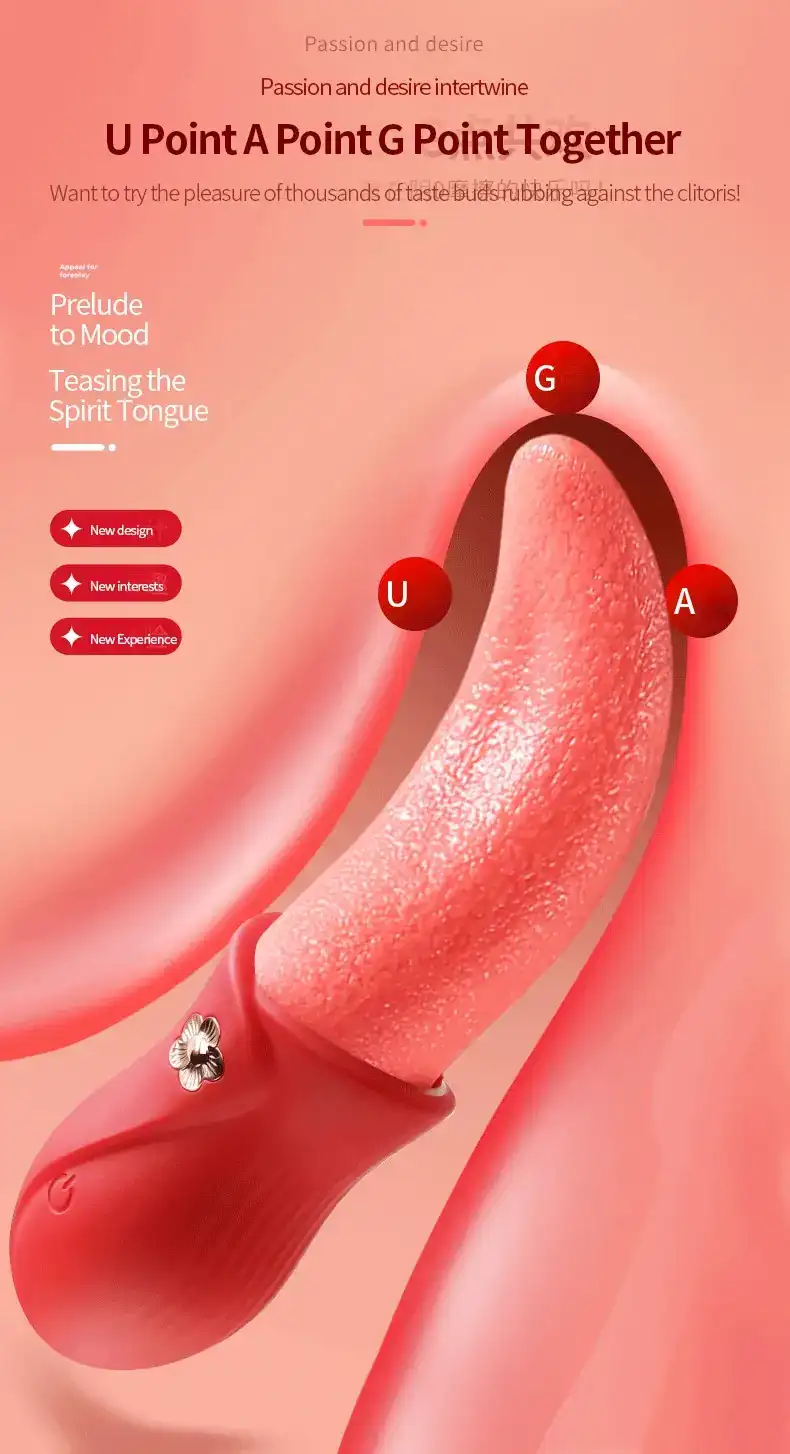 vibrateur succion clitoridienne langue silicone