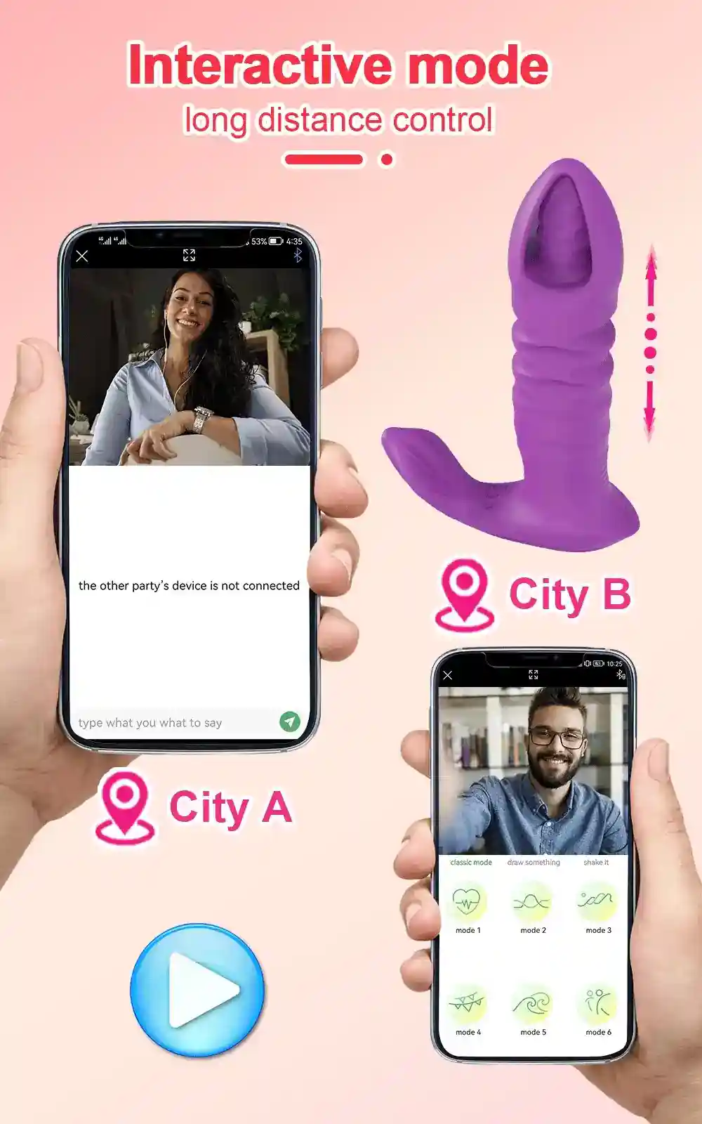 vibrateur vibrant avec controle application