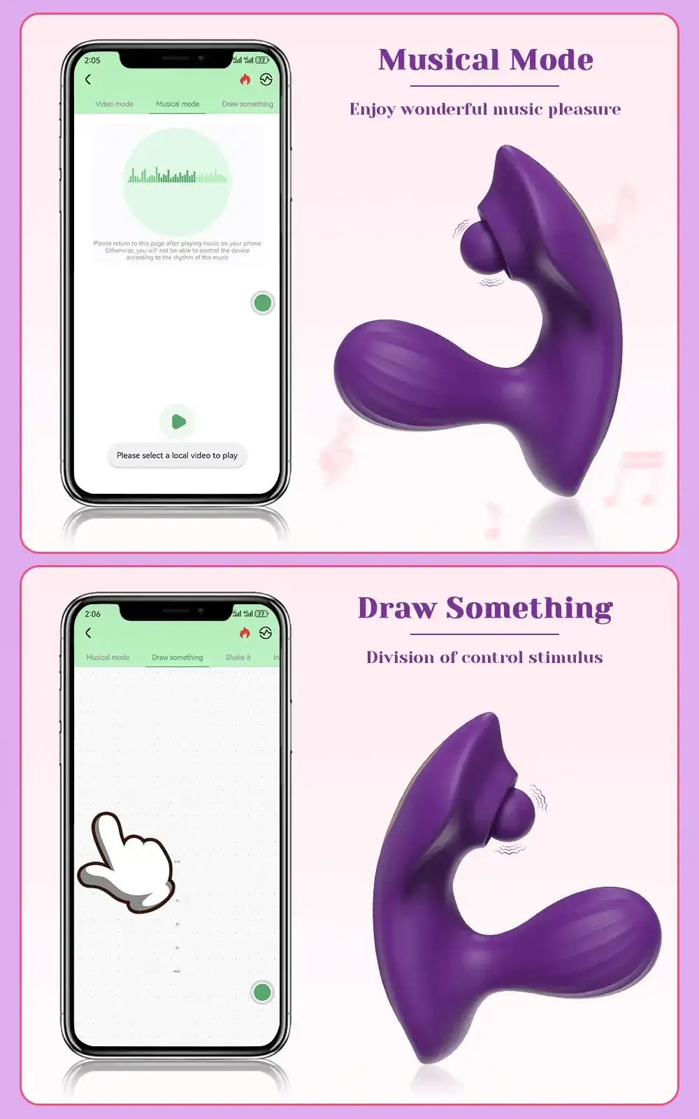 vibreur integre culotte en silicone doux