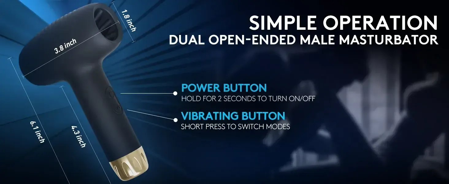 vibreur masturbateur homme double ouverture