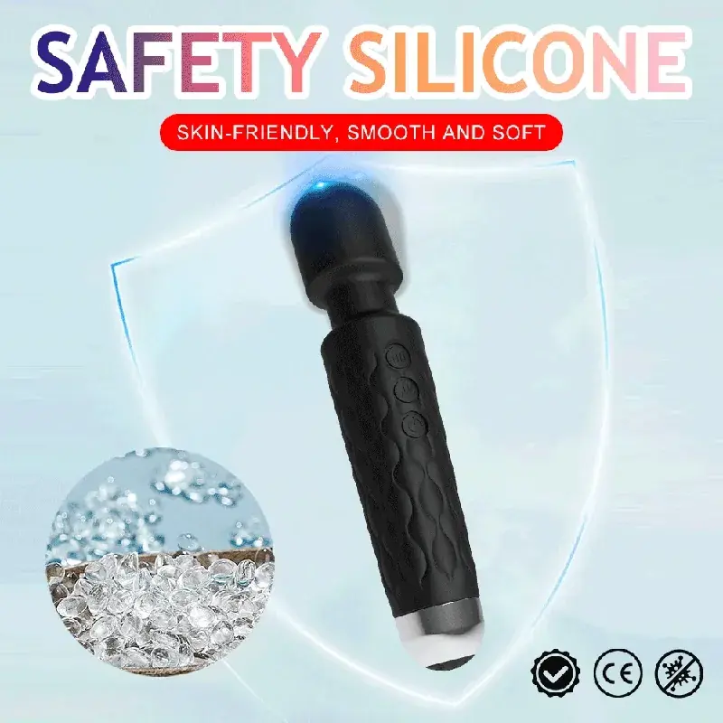 vibromasseur baguette en silicone rechargeable