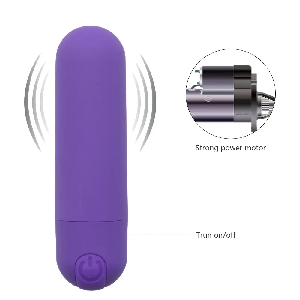 vibromasseur bullet en silicone medical