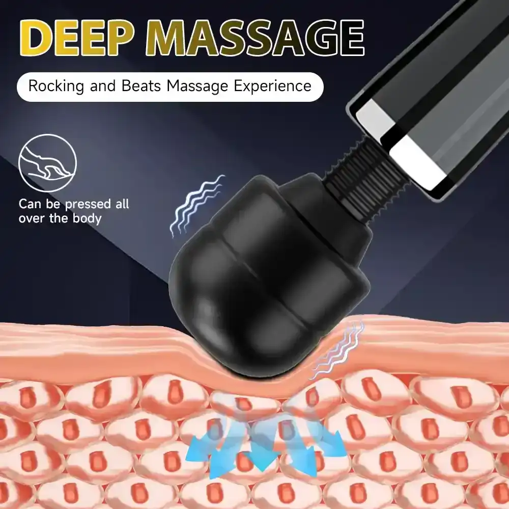 vibromasseur corps entier avec embout flexible
