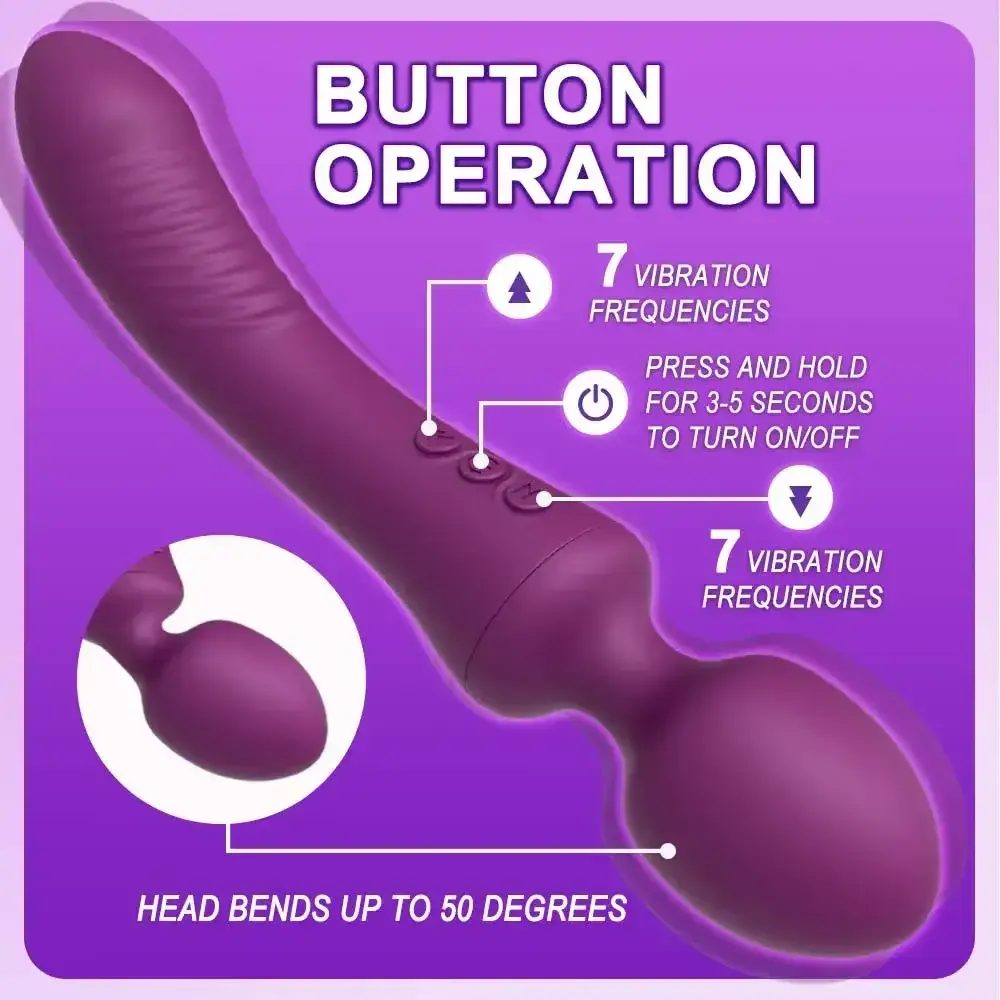 vibromasseur double usage en silicone