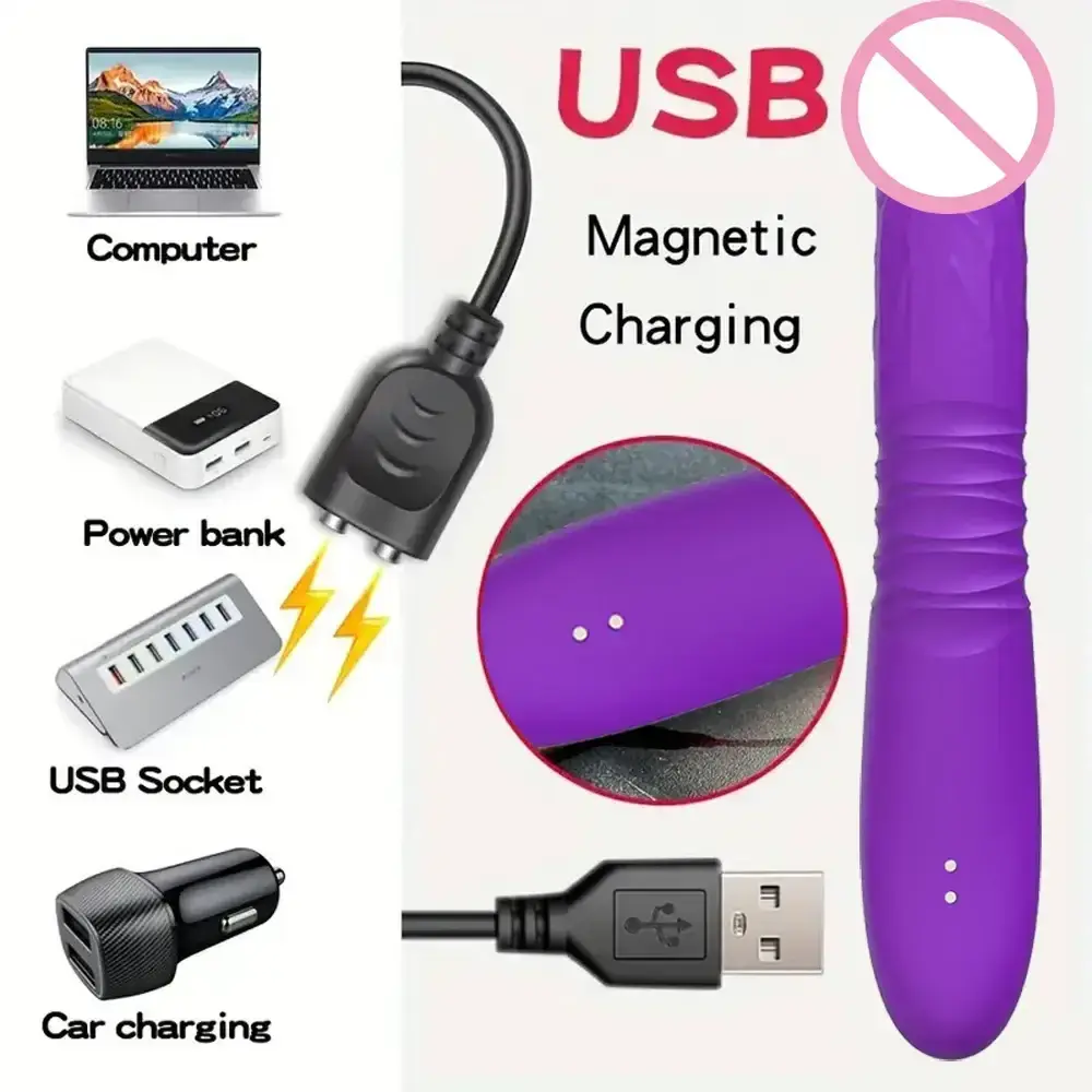 vibromasseur lapin telescopique rechargeable