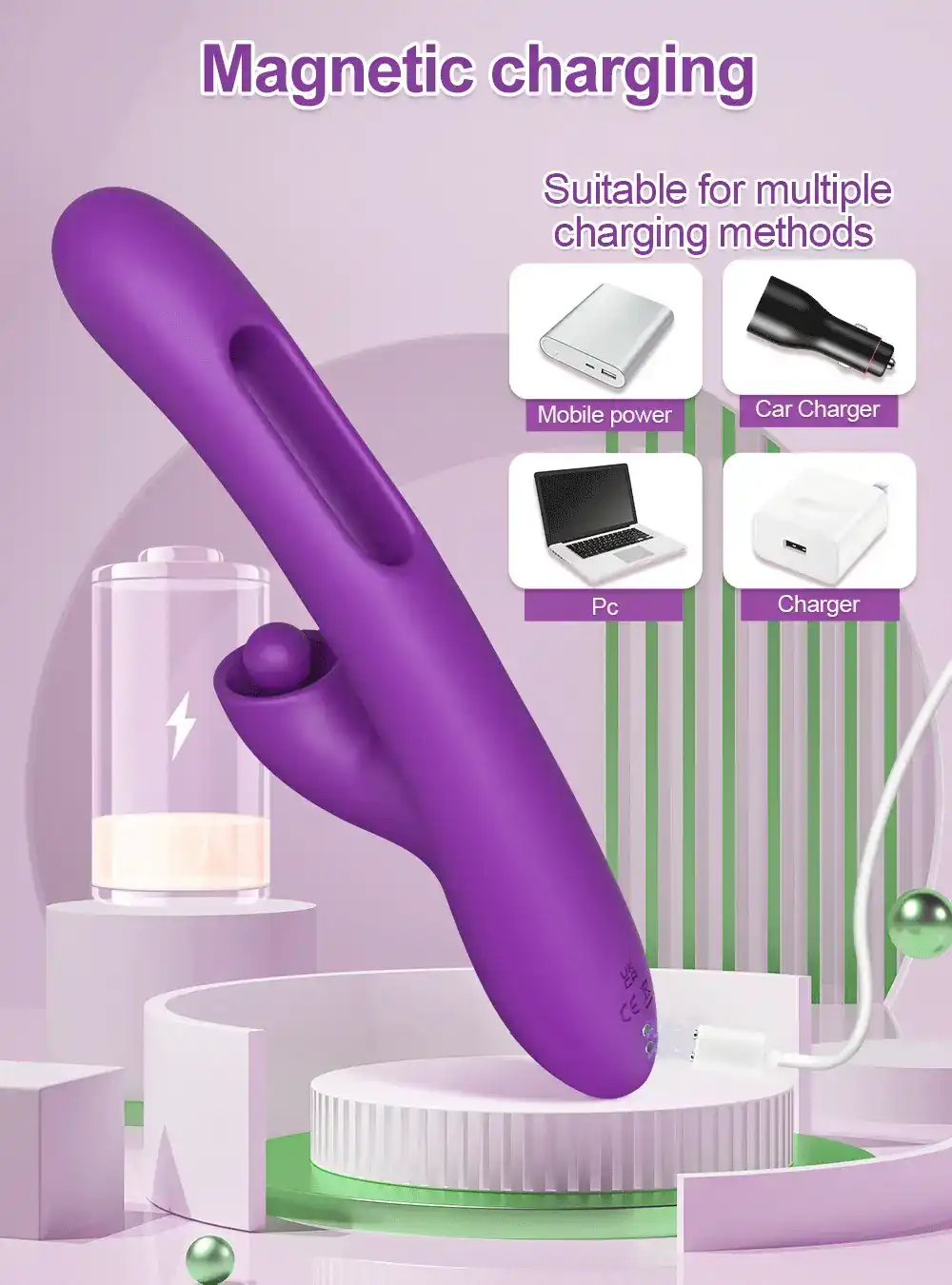 vibromasseur point g avec rotation 360