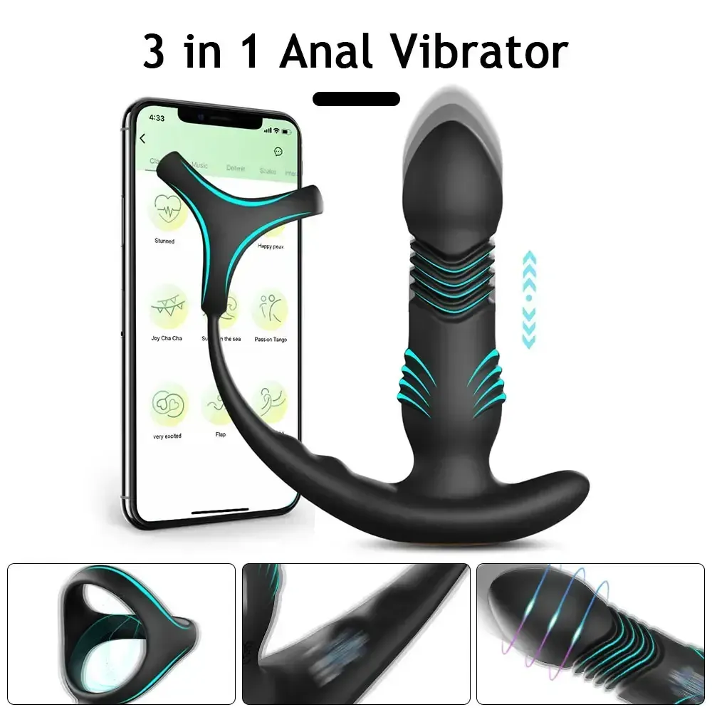 vibromasseur prostate silicone avec application mobile