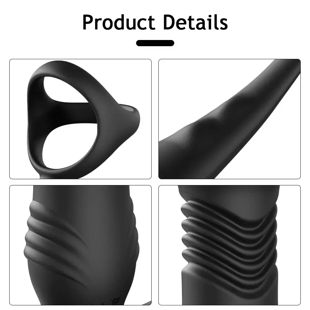 vibromasseur prostate silicone avec telecommande application