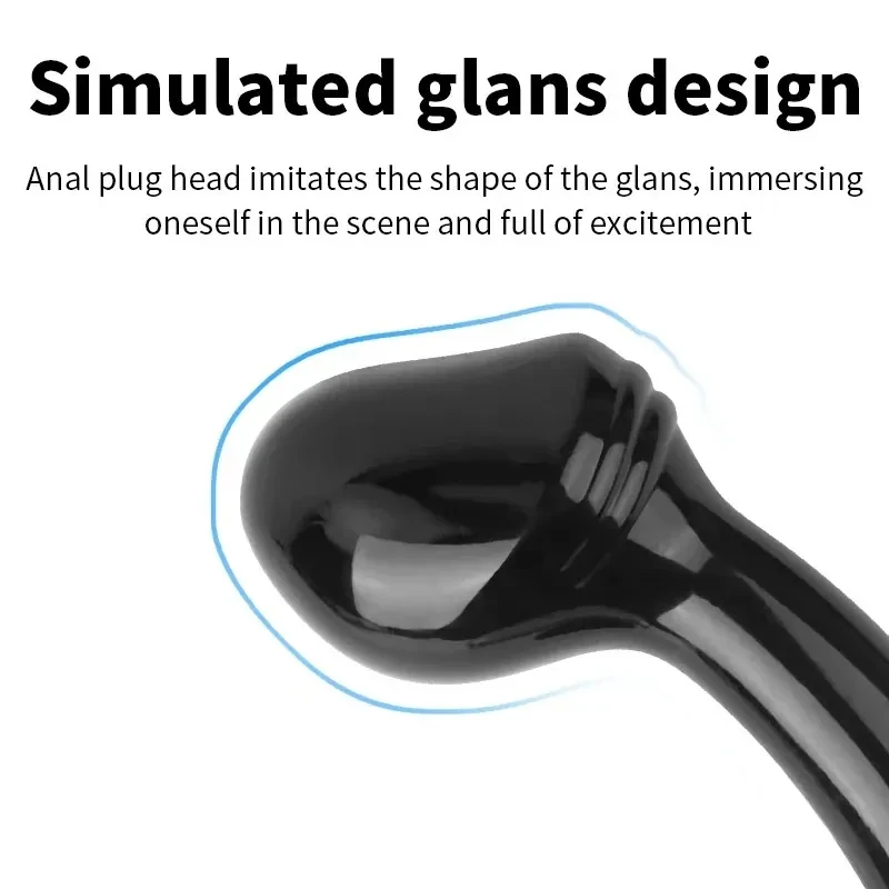 2. Shape Perles anales masseur de prostate forme dancre tête en forme de gland plug anal perlé design ergonomique.