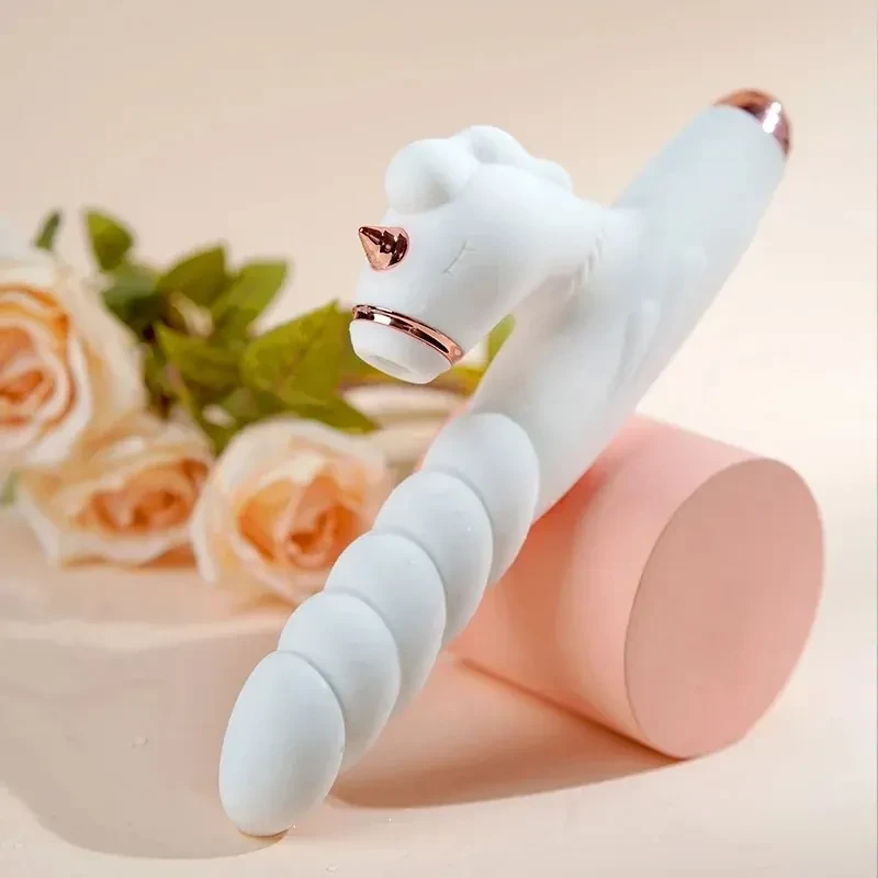 Vibromasseur blanc grand calibre pour femme