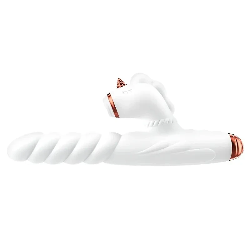 Vibromasseur blanc licorne galakuin