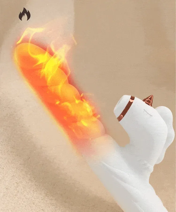 Vibromasseur phallique blanc de 23 cm