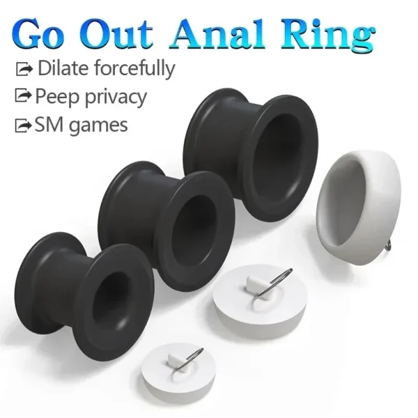 accessoire anal creux en silicone premium