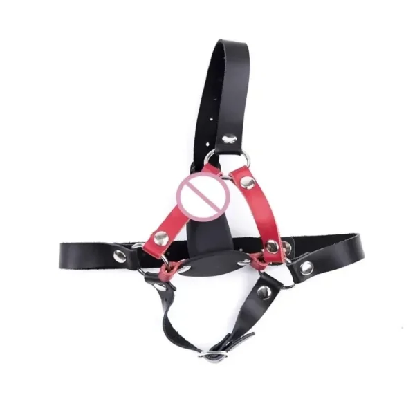 accessoire bondage cuir synthétique avec insert solide