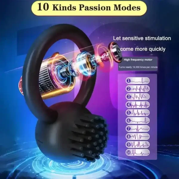 accessoire sexuel double stimulation en silicone
