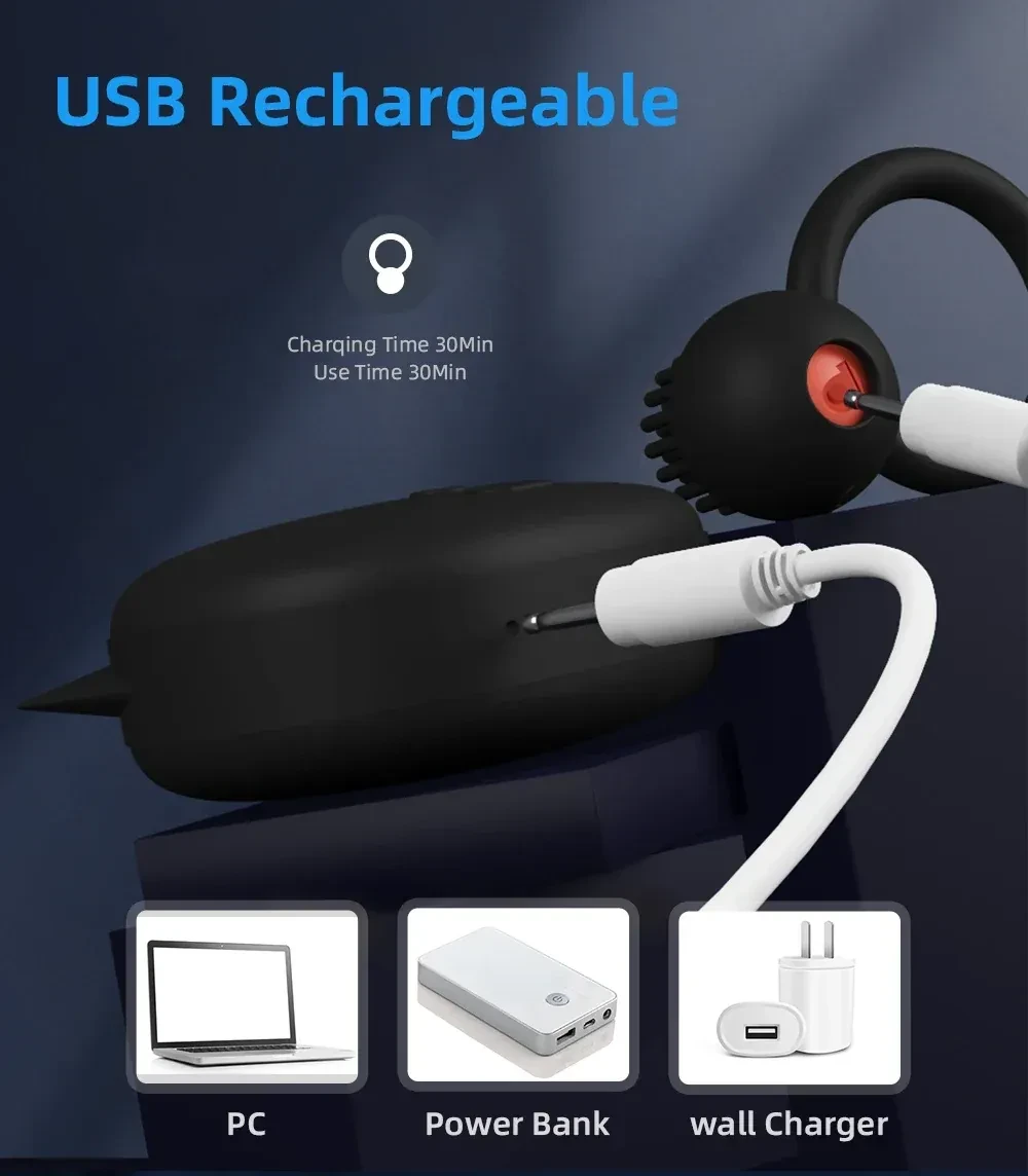 accessoire sexuel noir avec 10 modes vibration