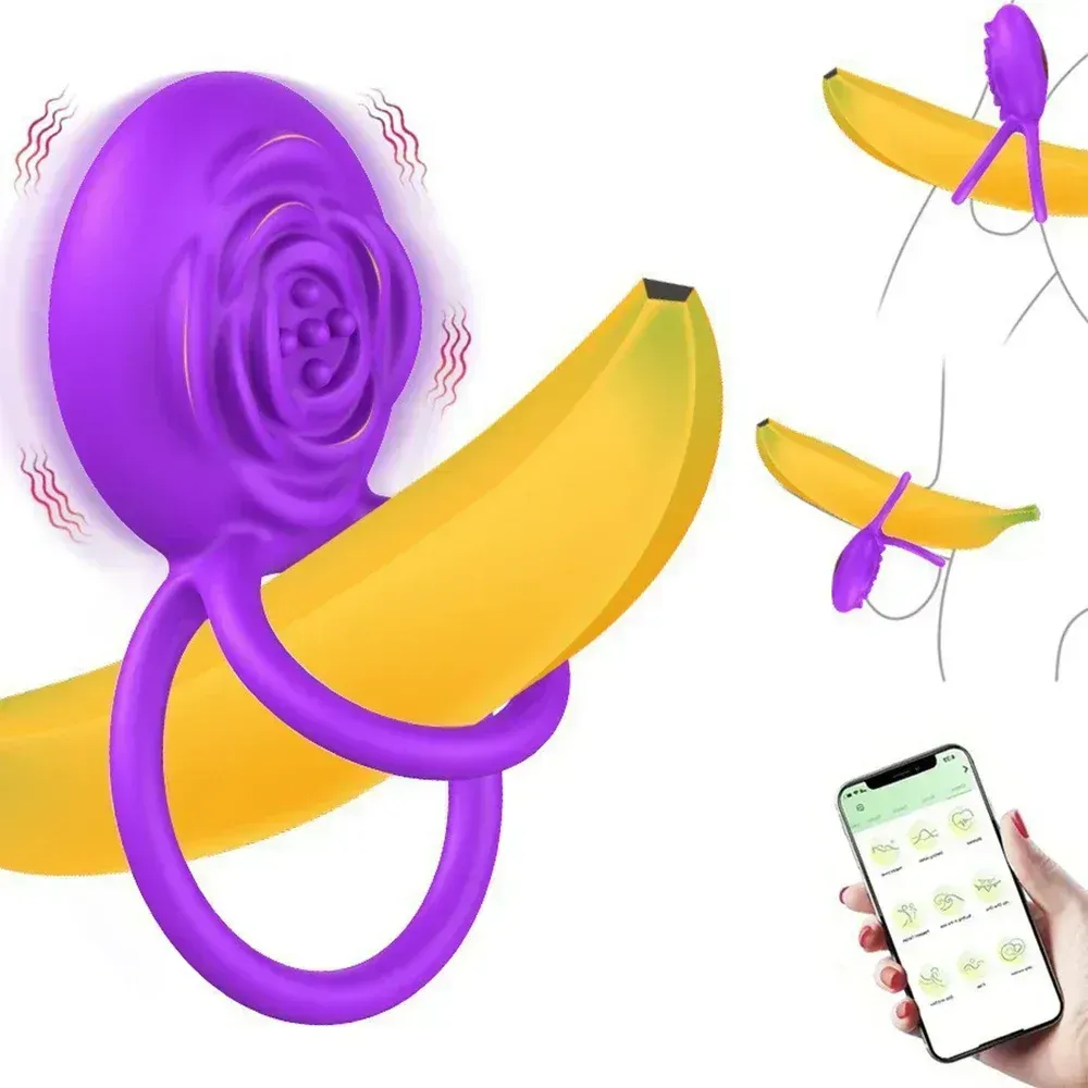 anneau de penis telecommande avec 10 modes