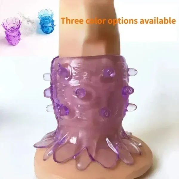 anneau de pénis violet pour orgasmes intenses