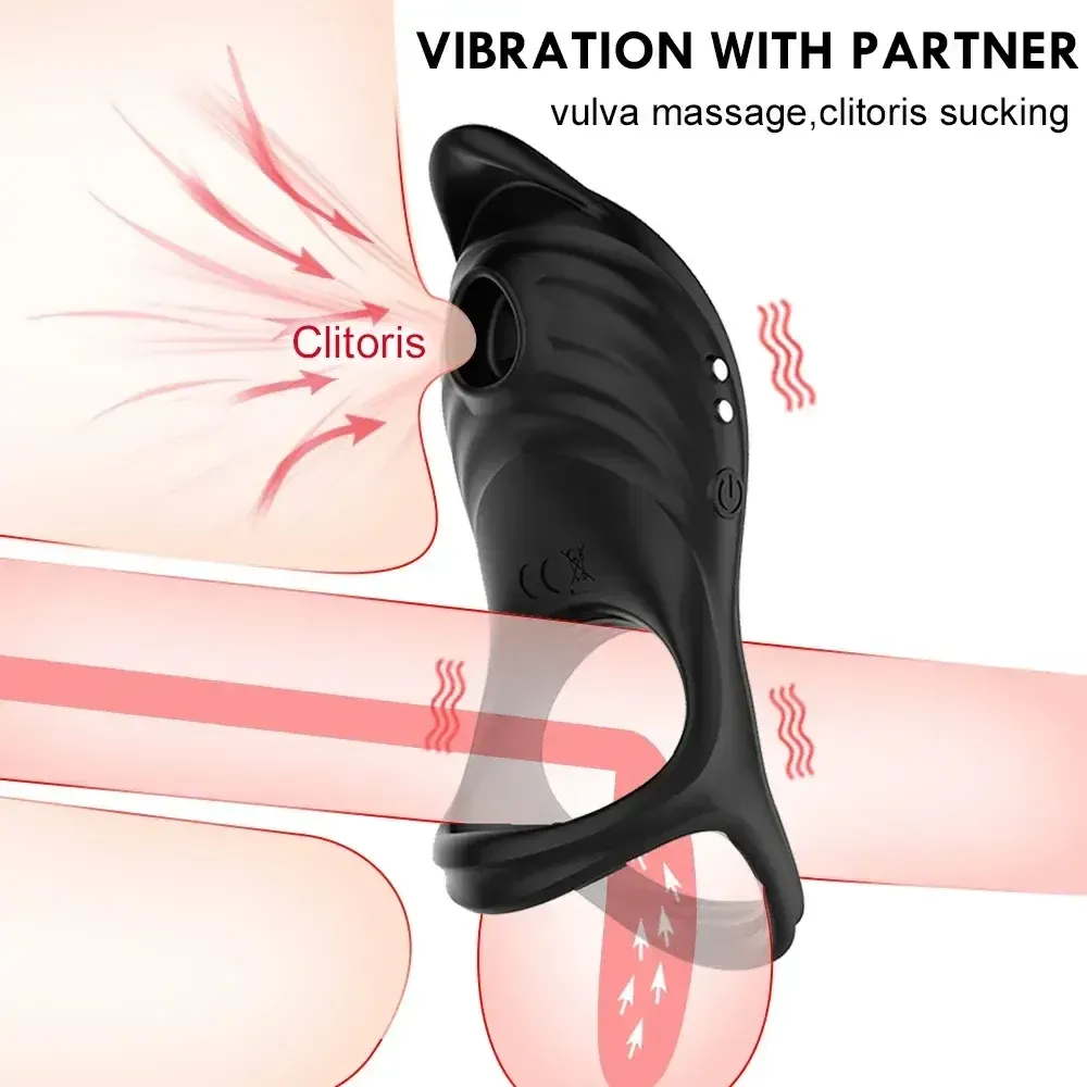 anneau derection vibrant en silicone