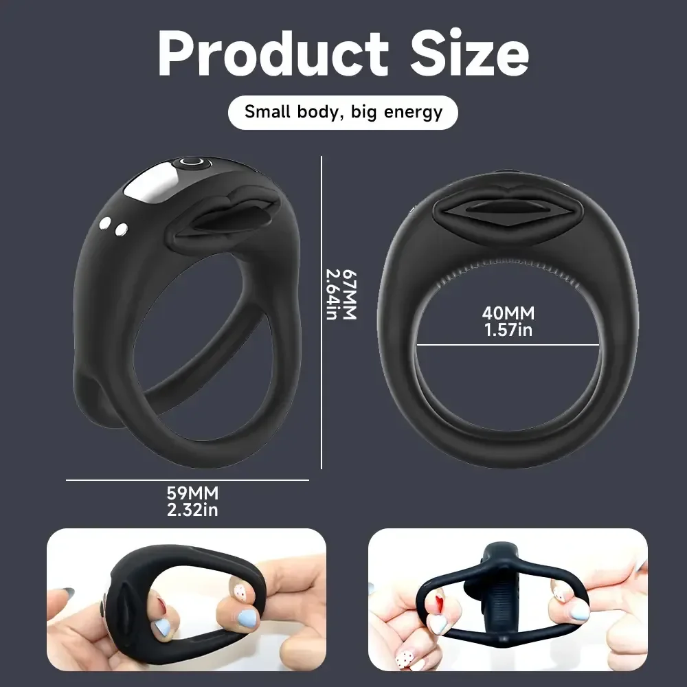 anneau penien langue silicone medical doux