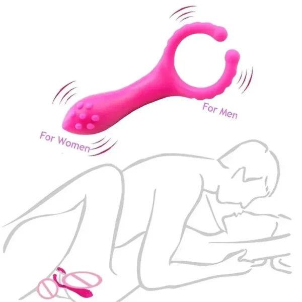 anneau vibrant en silicone pour couples