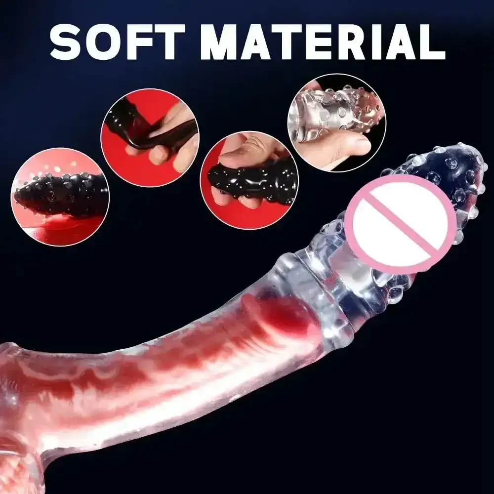 anneau vibrant realiste silicone medical lisse