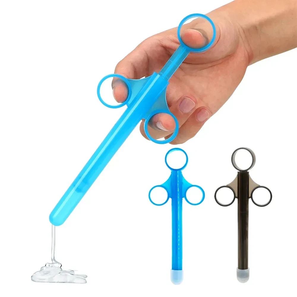 applicateur lubrifiant seringue plastique noir
