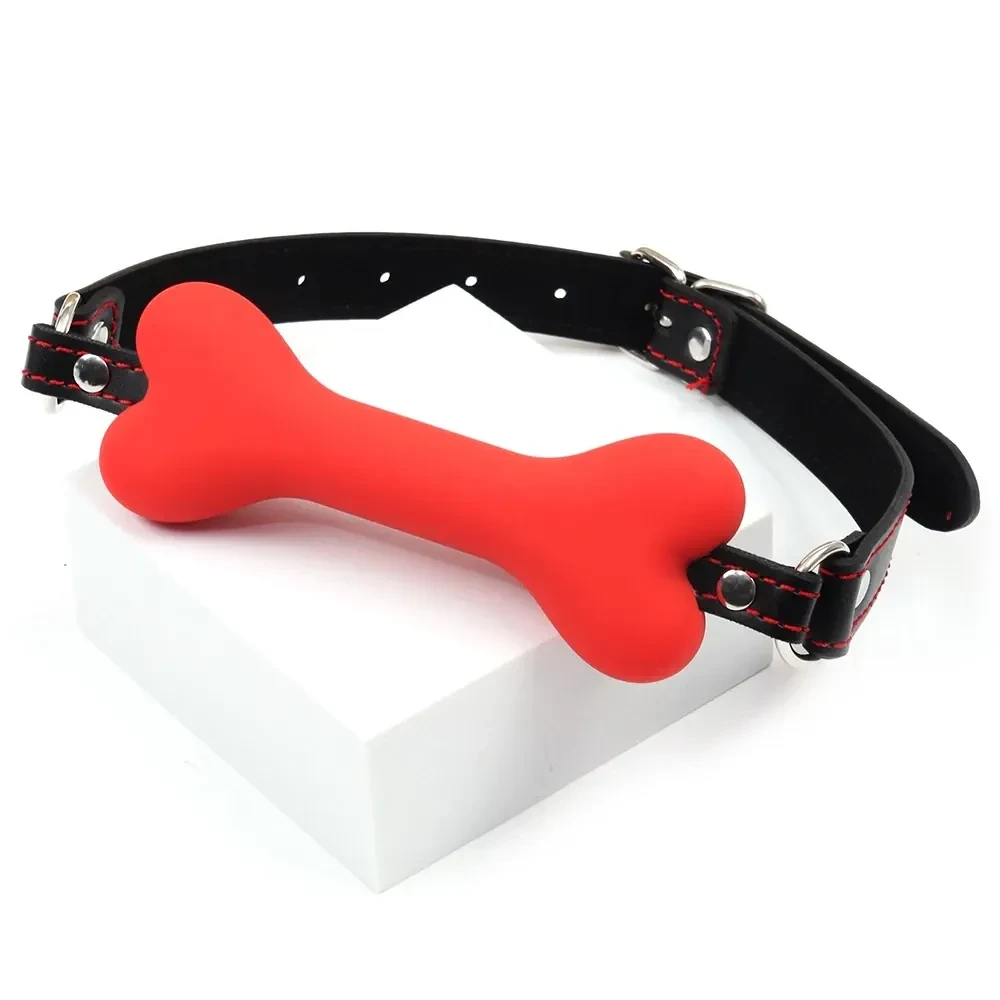 baillon de contrainte en silicone et metal