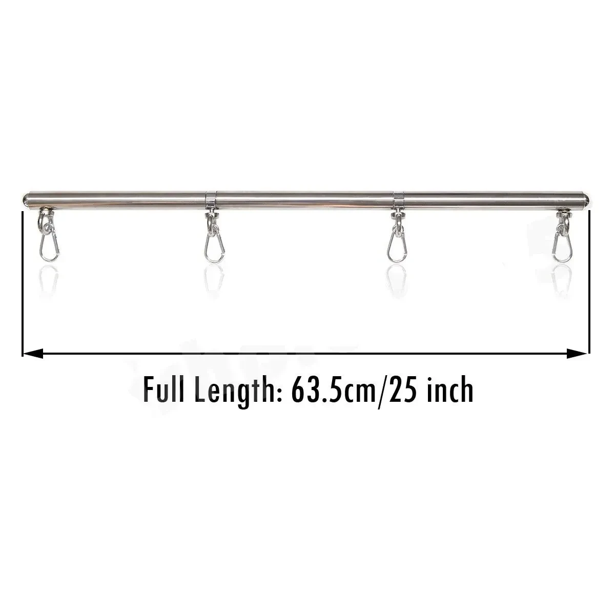 barre decartement metallique couleur argentee