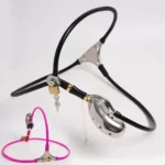 cage chasteté homme en acier inoxydable