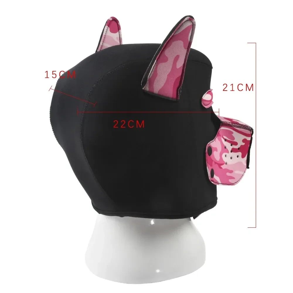 cagoule bdsm pet play en vinyle