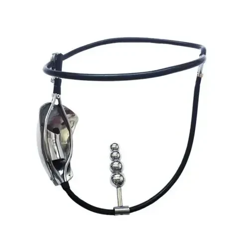 ceinture chastete avec plug anal detachable