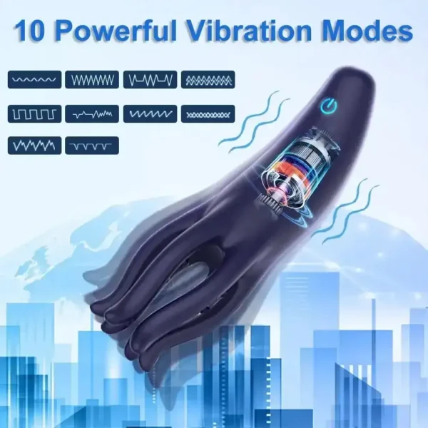 cylindre vibrant en silicone médical