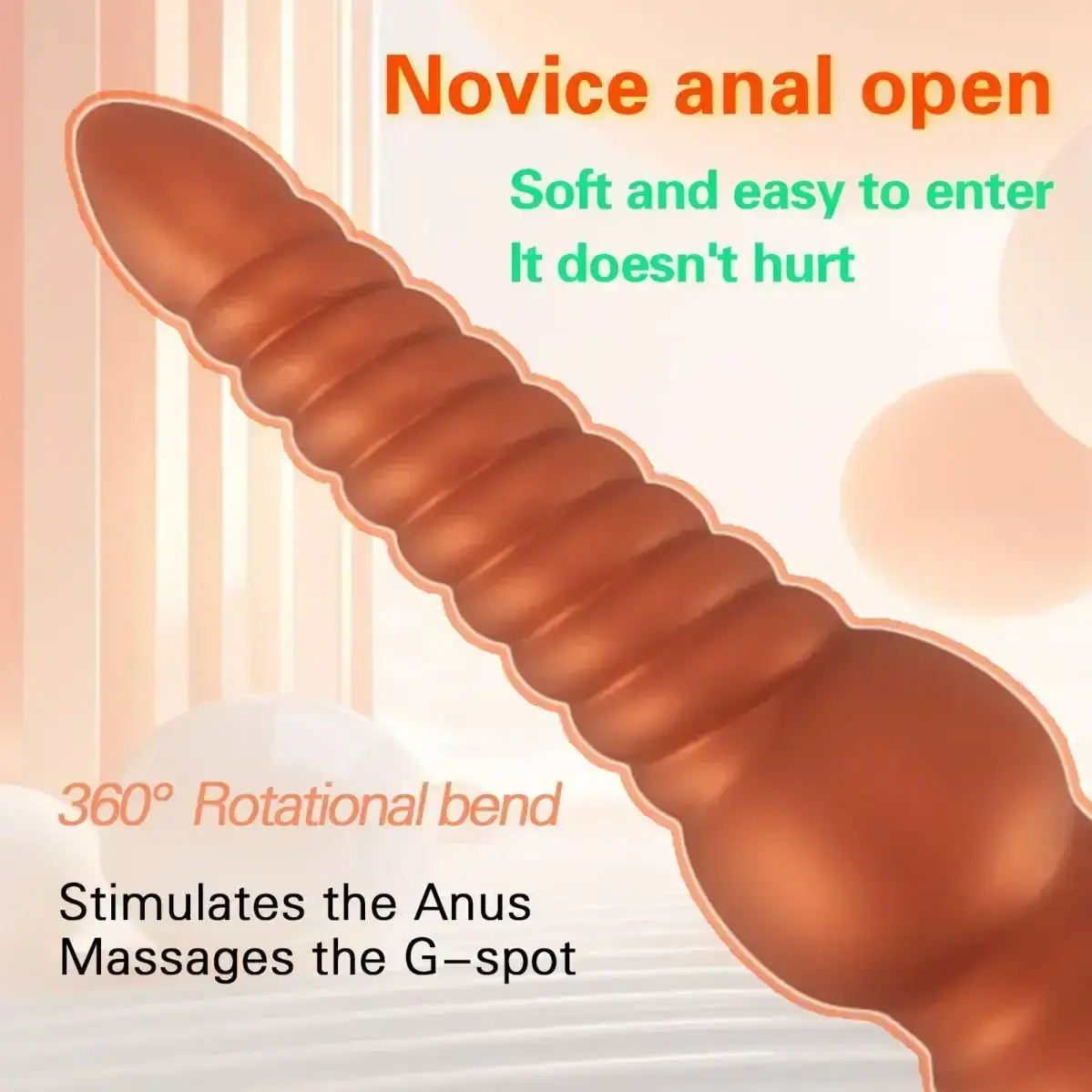 dilatateur anal en silicone progressif
