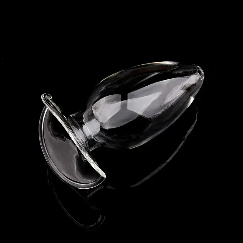 dilatateur anal en verre transparent et creux