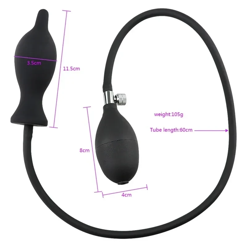 dilatateur anal extensible en polymere doux