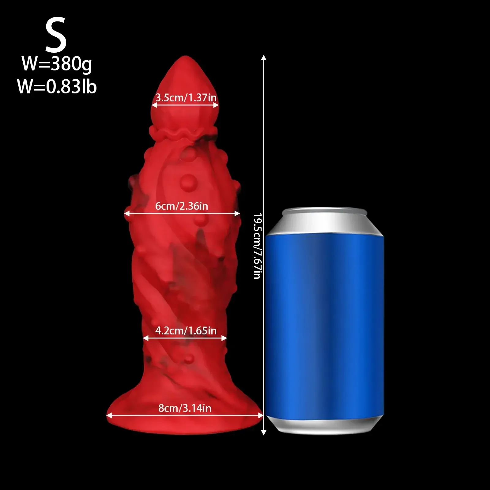 dilatateur anal souple silicone avec noeuds