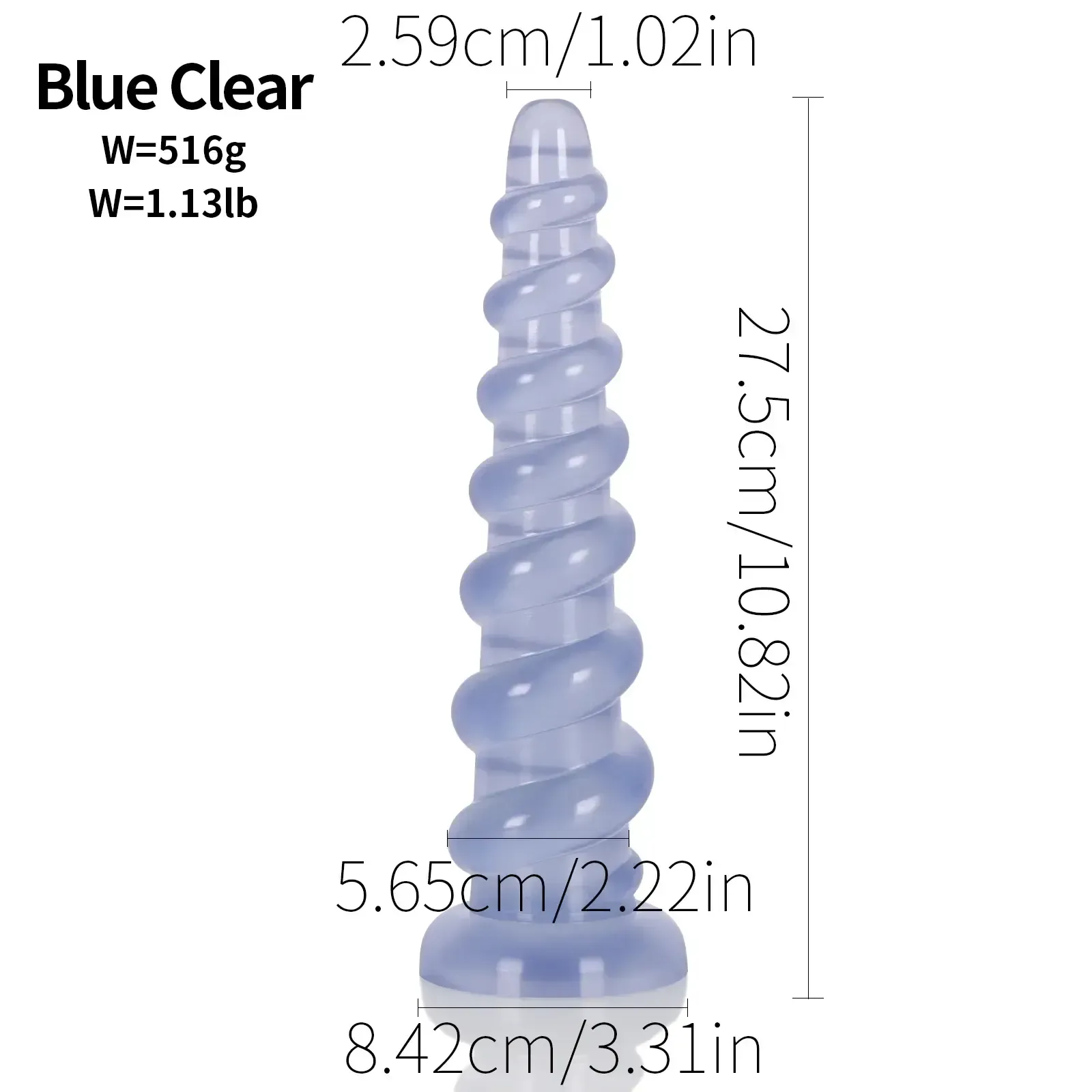 dildo spirale pour entrainement anal
