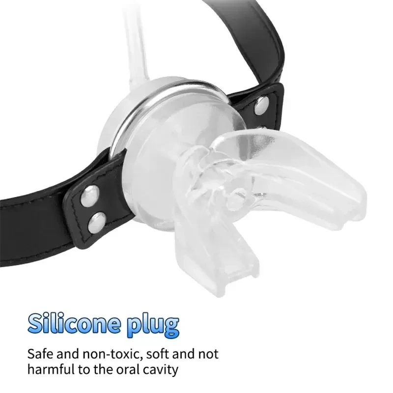dispositif de chastete homme en cuir et silicone