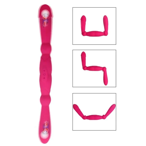 double dildo en silicone médical 42cm