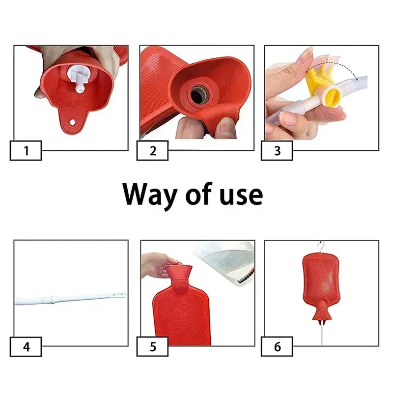 douche anale de voyage en silicone