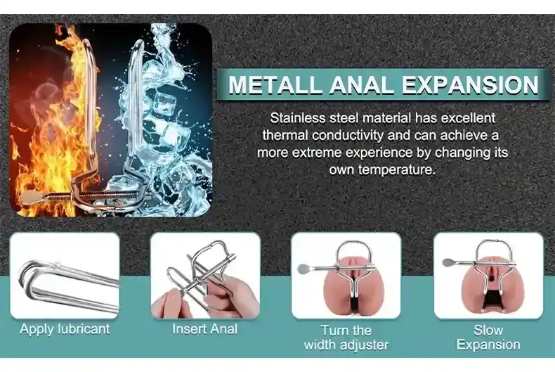 expandeur anal metal poli lisse