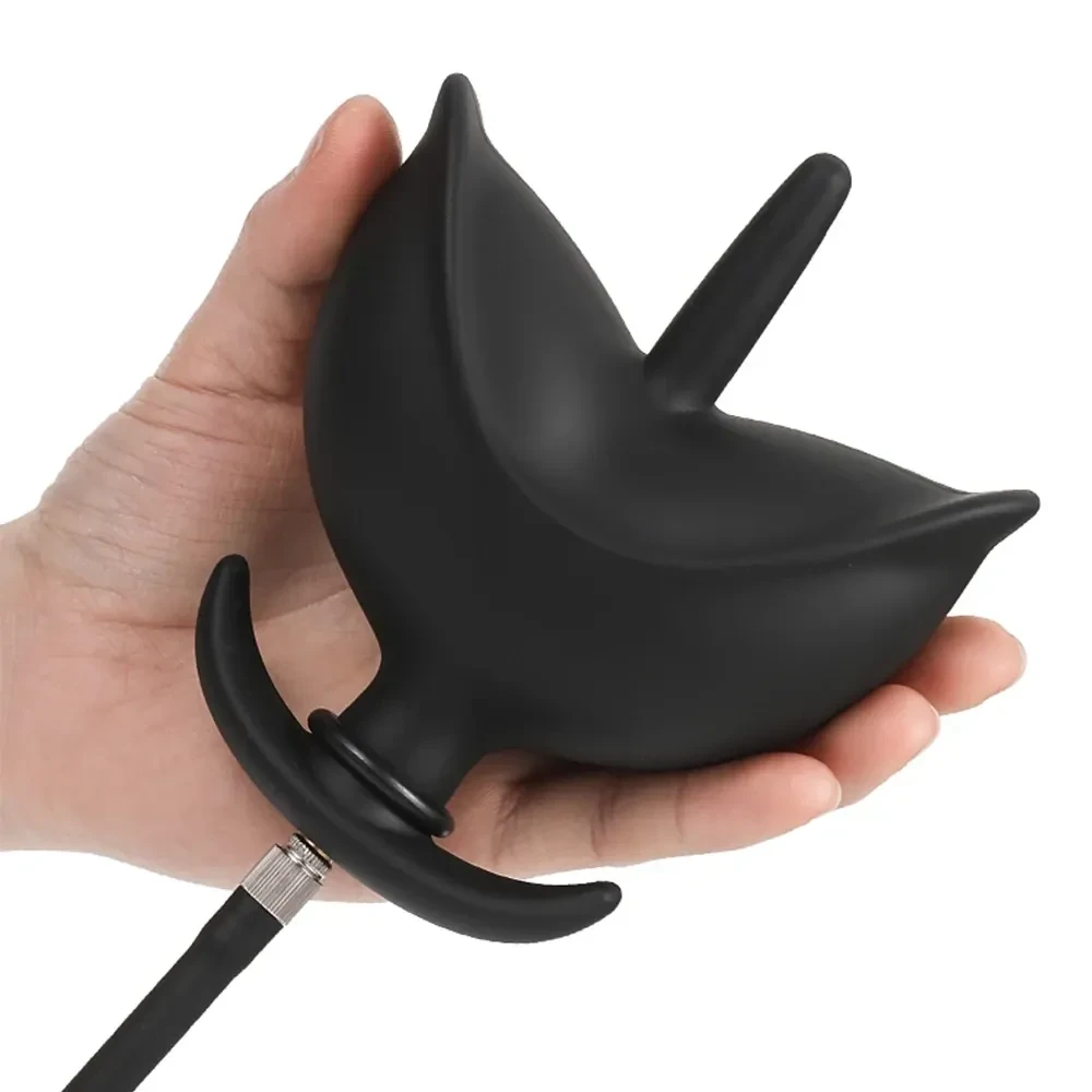 expansion progressive du plug anal gonflable