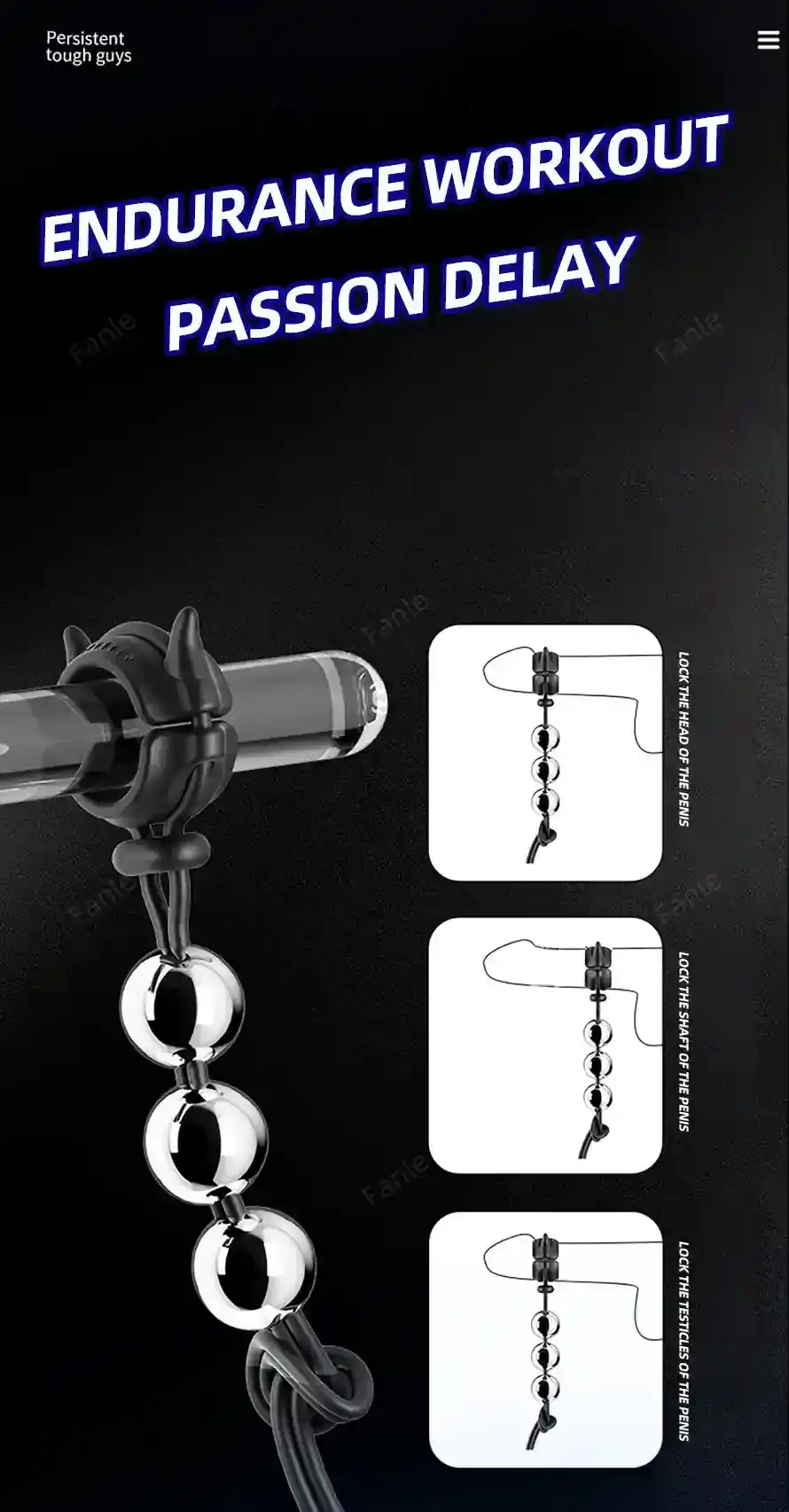 extenseur penien acier inoxydable discret