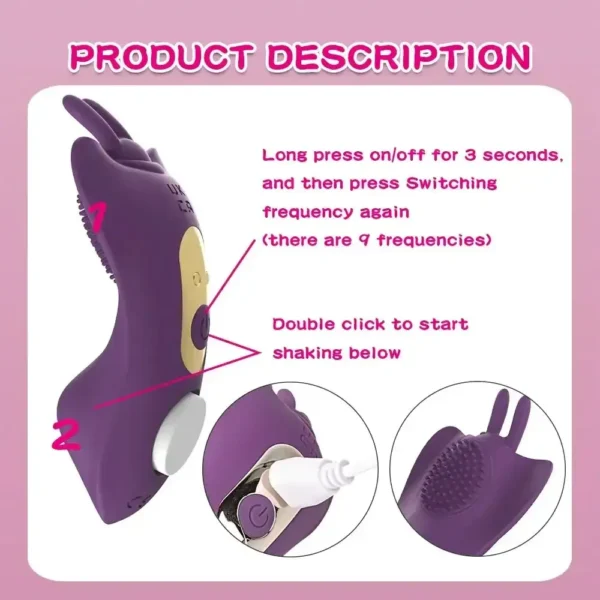 forme papillon pour stimulation clitoridienne
