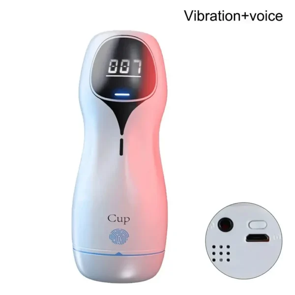 gobelet vaginal avec vibration et voix