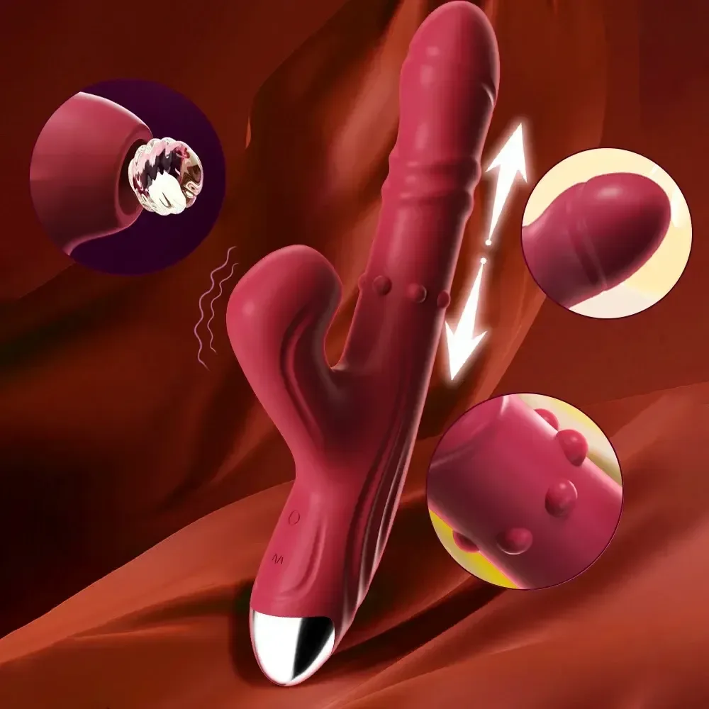 gode en silicone doux multi fonctions