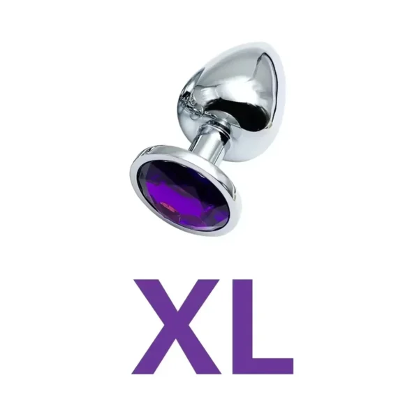 grand plug anal en métal taille xl